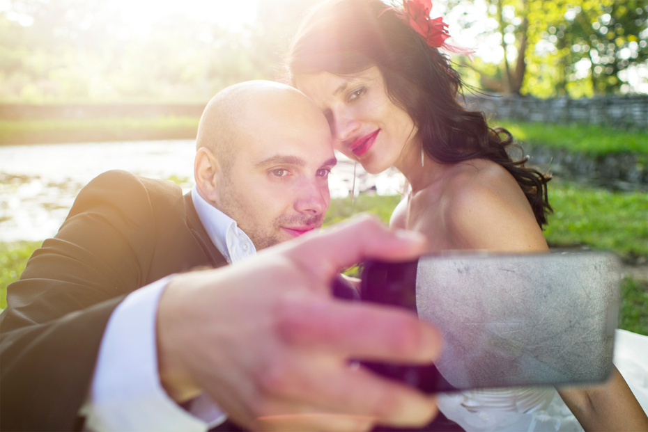 Wedding selfie